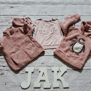 GIRLS PINK SWEATER BUNDLE (HELLO KITTY, UNIQLO, ETC) 💕